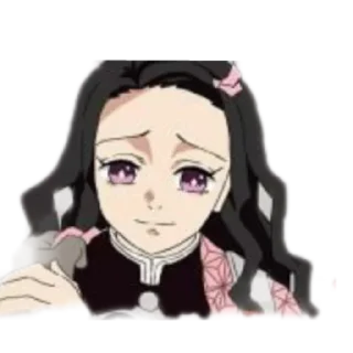 Телеграм стикер ☺️ Nezuko chan by @pearl_of_orient