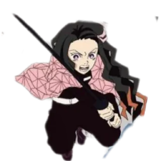 Телеграм стикер ⚔ Nezuko chan by @pearl_of_orient