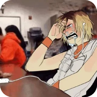 Телеграм стикер 👄 Idk