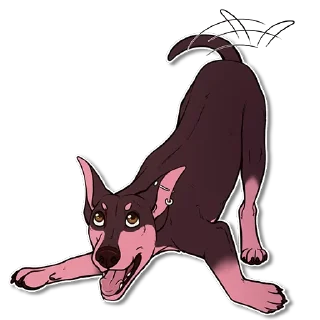 Telegram sticker ❗ Feral Sab