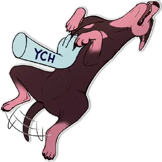 Telegram sticker 🥴 Feral Sab
