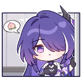 Telegram sticker 😟 Acheron @stickersMH