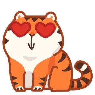 Telegram sticker 😍 Тигрёнок Персик (@TgSticker)