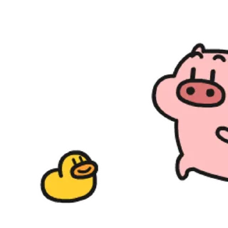 Video sticker 🐽 cartoon pig @TREXSticker