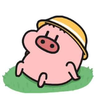 Video sticker 🐽 cartoon pig @TREXSticker