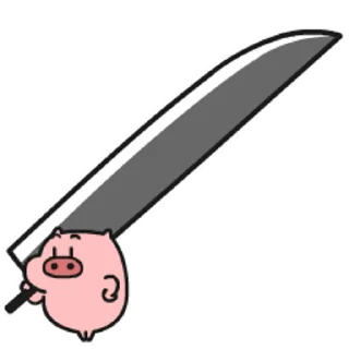 Video sticker 🐽 cartoon pig @TREXSticker