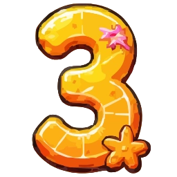 Sticker 3️⃣ Summer font ☀️ @emoji_awwww