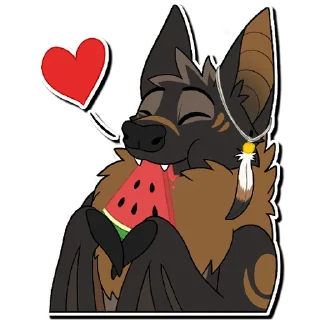 Telegram sticker 🍉 Russ & Ruckus