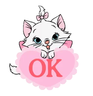 Video sticker 👍 Disney Marie😻 @MochaStickers