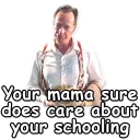 Телеграм стикер 🏫 Форрест Гамп