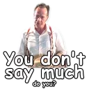 Телеграм стикер 😶 Форрест Гамп