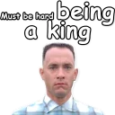 Телеграм стикер 👑 Форрест Гамп