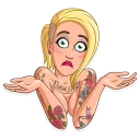 Sticker 🤷‍♀️ Pornstar