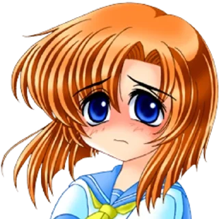 Telegram sticker 🌟 higurashi faces :: @fStikBot