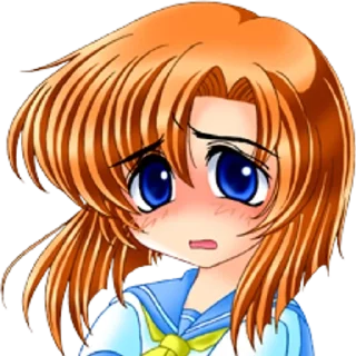 Telegram sticker 🌟 higurashi faces :: @fStikBot