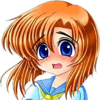 Telegram sticker 🌟 higurashi faces :: @fStikBot