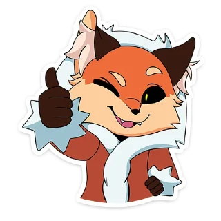 Telegram sticker 👍 Лиса Алиса :: @stickroom