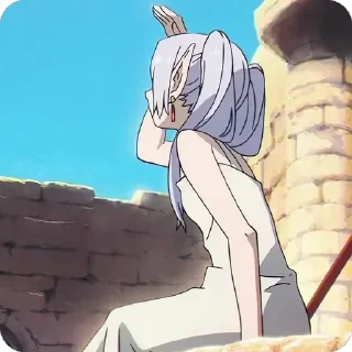 Телеграм стикер 🫡 Sousou no Frieren • @animestickersii @pinterest_to_stickerbot