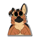 Telegram sticker 🐶 Burk