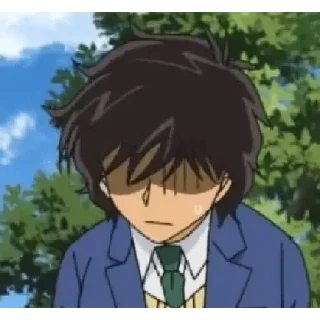 Telegram sticker 😶 - ᗷY @ahMshY 𓉮 . Detective Conan