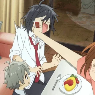 Телеграм стикер 🌚 Izumi Miyamura,