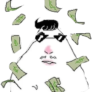 Sticker 💰 Fuckass hamster