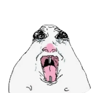 Телеграм стикер 😱 Fuckass hamster