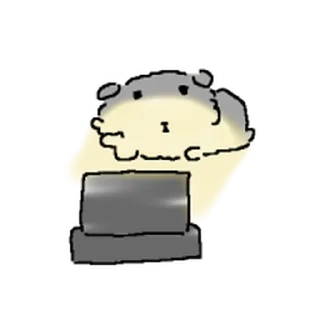 Telegram sticker ⭐ 똥그랑지강지 @moe_sticker_bot