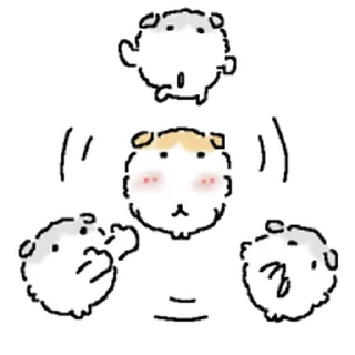 Telegram sticker ⭐ 똥그랑지강지 @moe_sticker_bot