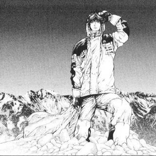 Telegram sticker 🖤 Buntarou Mori (Manga Version) by @whisperenity