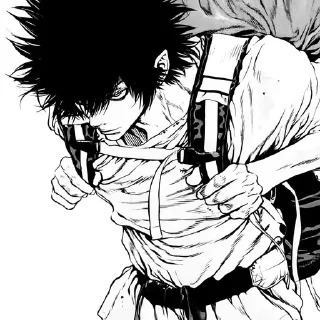 Telegram sticker 🖤 Buntarou Mori (Manga Version) by @whisperenity