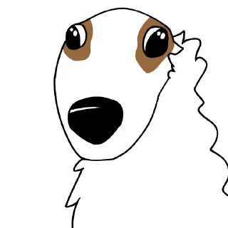 Telegram stiker 👀 Borzoi Bois