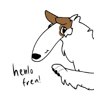 Sticker 👋 Borzoi Bois