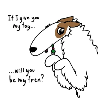 Telegram stiker 🥺 Borzoi Bois