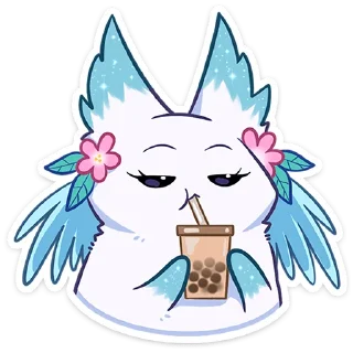 Telegram sticker ☕️ Минто 2 :: @stickroom