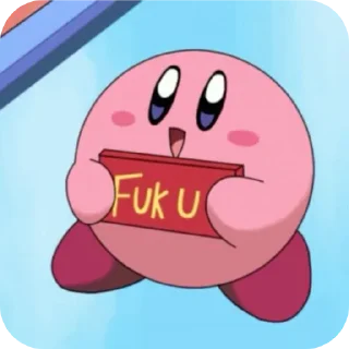 Telegram sticker 😘 Kirby