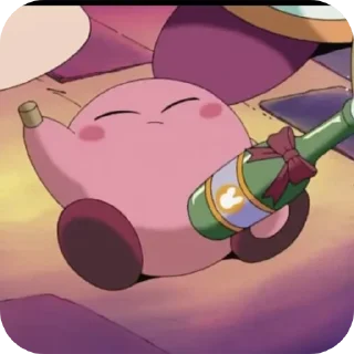 Telegram sticker 🍻 Kirby