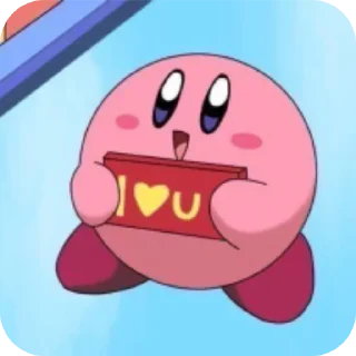 Telegram sticker ❤ Kirby