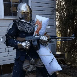 Telegram sticker ✝ Deus vult, infidel