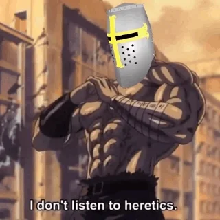Telegram sticker ✝ Deus vult, infidel