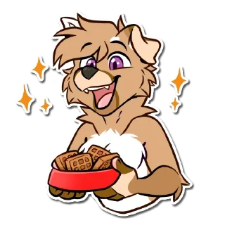 Telegram sticker 🧇 Nicky @SmoreDoggy