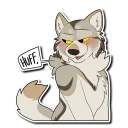 Телеграм стикер 😘 Major Wolf