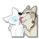 Телеграм стикер 👅 Major Wolf