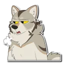 Телеграм стикер 😒 Major Wolf