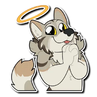 Телеграм стикер 😇 Major Wolf