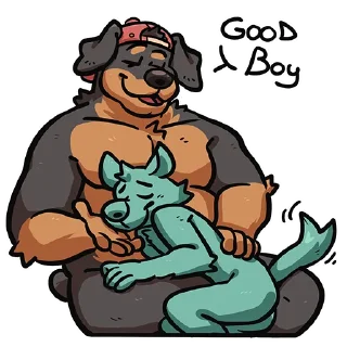 Video sticker 👨‍👦 Brian Rottweiler