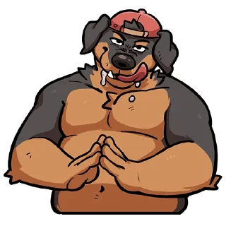 Telegram sticker 🥩 Brian Rottweiler