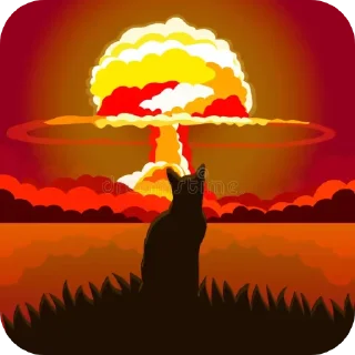 Sticker 🌌 Explosão gatinho