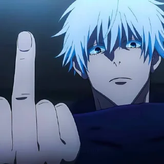 Telegram sticker 🖕 Anime @VampireOG