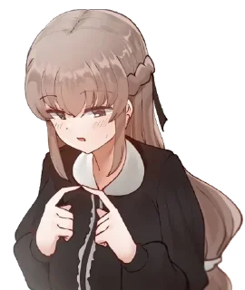 Telegram sticker 🥺 일진녀 과와하기